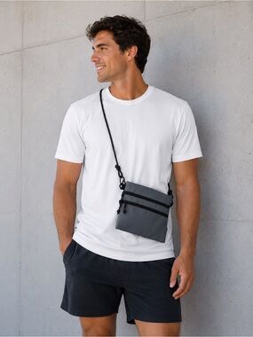 NWT Cordura Advanced Fabric Accessory Utility Pouch Dark Grey and Black